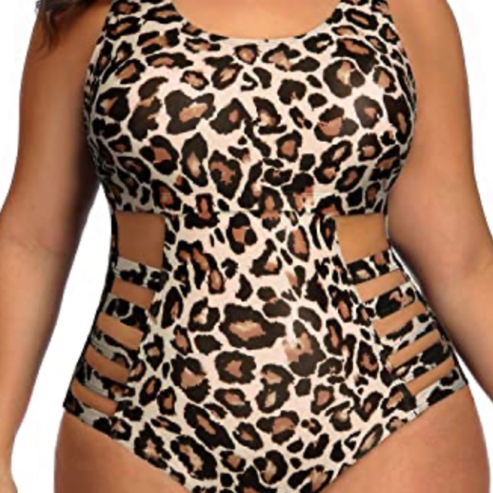 High Waisted One Piece Bathing Suit for Women Tummy Control Swimwear Sexy Cutout